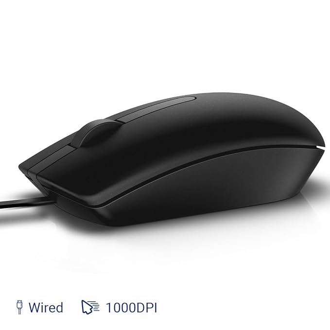 Dell MS116 Wired Mouse, 1000 DPI, Scrolling Wheel - Image 2